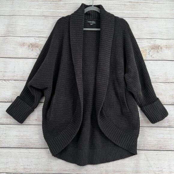 Barefoot Dreams CozyChic Lite Open Front Cardigan Sweater Womens S/M Gray - Picture 1 of 8